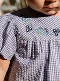 Vestido de seersucker con estampado vichy FANONO / 23E1BFN1ROB070