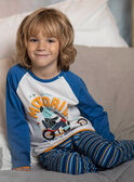 Pijama con estampado de dinosaurio en moto para niño CAMOTAGE / 22E5PG41PYJ001