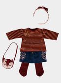 Traje de muñeca India de color púrpura SEALITENU7 / 19HZENS8TENF511