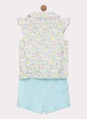 Pijama de color azul y blanco REJADETTE / 19E5PFJ2PYJ000
