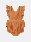 Pelele plumeti naranja de popelina KAZITA / 24E1BFS1BARE405