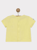 Camiseta de manga corta de color amarillo RYDENIS / 19E1BGS1TMC106