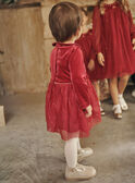 Vestido rojo de terciopelo GATATIANA / 23H1BFN2ROBF529