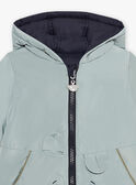 Anorak reversible verde agua para bebé niño CIENZO / 22E1BGG1DML614