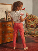 Camisa floral color crudo KROBELETTE / 24E2PFE2CHE001