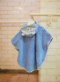 Capa de baño de rayas de color azul vivo para bebé niño CILIAM / 22E4BGO1CDB701