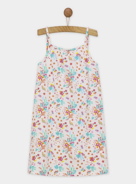 Vestido de playa estampado de color amarillo RIMIZETTE / 19E2PFO1RBS001