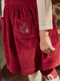 Vestido rojo de pana GLEVELETTE / 23H2PFQ1CHSF506