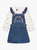 Conjunto de body y pichi vaquero para bebé niña CABRIGITTE / 22E1BF71ENSP274