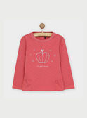 Camiseta de manga larga de color rosa RABUMETTE / 19E2PF42TML303