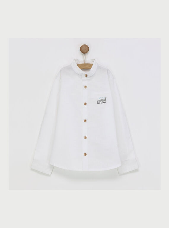 Camisa de color blanco RYDROAGE / 19E3PGR2CHM001