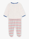 Pijama de camón de bomberos de terciopelo gris jaspeado para bebé niño CEFLORENT / 22E5BG41PYJJ920