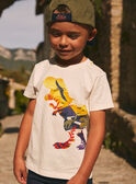 Camiseta color crudo con estampado de dinosaurios KITIAGE / 24E3PGC1TMC632