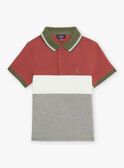 Polo colourblock con dinosaurio FRIPLAGE1 / 23E3PGD1POL628