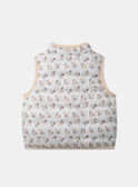 Chaqueta acolchada floral sin mangas reversible MABLANCHE / 25E1BF71D3EE403
