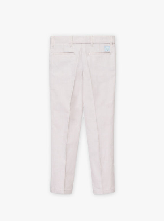 Pantalón de traje de color beige para niño TICOAGE / 20E3PGJ1PAN808