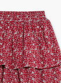Falda avolantada con estampado floral 22E2PFP1JUP808