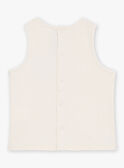 Camiseta de tirantes de color crudo de interlock FATYVAN / 23E1BGP1DEB007