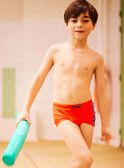Bañador rojo con estampado de tiburón para niño CYBOXAGE / 22E4PGO1MAIF509