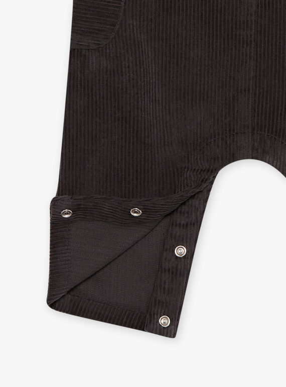 Peto de terciopelo gris antracita DALOUIS / 22H1BGR1SAL941