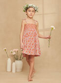 Vestido de punto smock de color vainilla con estampado de flores KRUDETTE 1 / 24E2PFK1RBS114