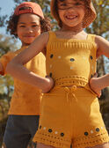 Short amarillo mostaza de punto FLISHETTE / 23E2PFP1SHOB106