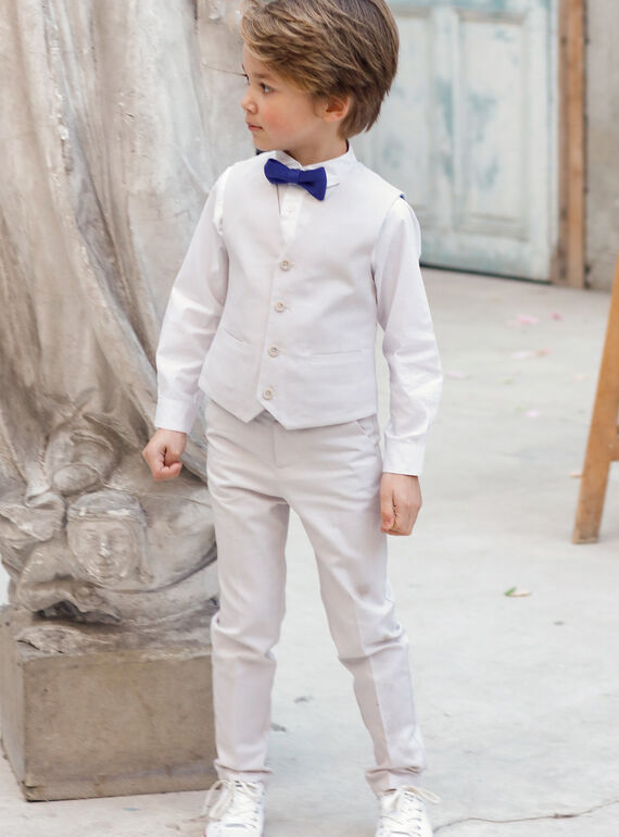 Pantalón de traje de color beige para niño TICOAGE / 20E3PGJ1PAN808