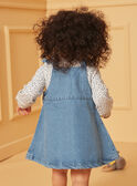 Conjunto de body y pichi de colores azul y crudo LACELIA / 24H1BFJ1ENS001