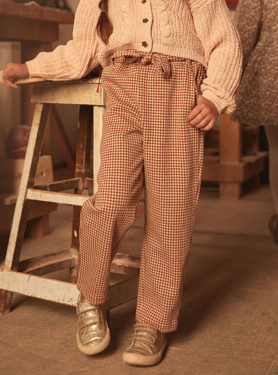 Pantalón carrot de cuadros LIMILETTE / 24H2PFK1PAN001