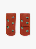 Calcetines de lazo rojo ladrillo con tomate FACOCO / 23E4BGB2SOQ506