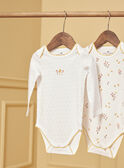 Body de color crudo jaspeado LEAUDE / 24H5BF52BDL006