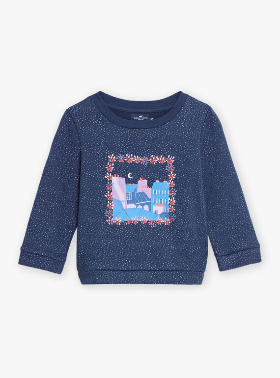 Camille Witt Limited Edition - Suéter azul marino con lentejuelas DOSWETTE / 22H2PFT1SWE705