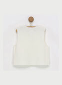 Chaleco de color crudo RABECKA / 19E1BF21CSM001
