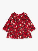 Vestido rojo con estampado de flores de pana GAOLLY / 23H1BFQ1ROBF506
