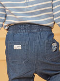 Pantalón vaquero azul con recortes LADORIAN / 24H1BGJ1JEAP274