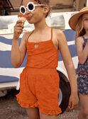Camiseta de tirantes naranja de felpa FLYPOGETTE / 23E2PFR1DEB407