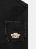 Pantalón con peto vaquero negro LAFLAVIEN / 24H1BGK1SALK003