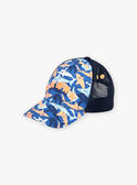 Gorra azul con estampado de tiburones FLYTOAGE / 23E4PGR1CHAC226