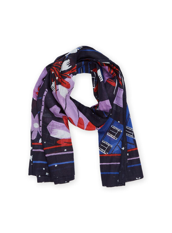 Camille Witt Limited Edition - Bufanda estampada con los tejados de París DOFOULETTE / 22H4PFT1ECH705