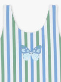 Bañador reversible de color crudo con estampado floral FRYVERETTE / 23E4PFM2D4K001