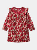 Vestido floral de pana LALOUNETTE / 24H2PFR2ROBF506