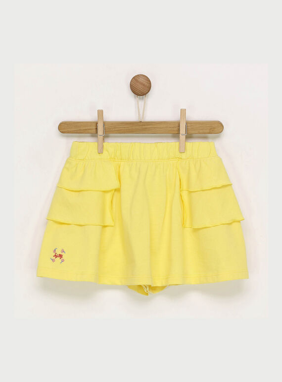Falda de color amarillo RADUDETTE 2 / 19E2PFL2JUP010