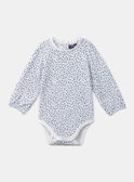 Conjunto de body y pichi de colores azul y crudo LACELIA / 24H1BFJ1ENS001