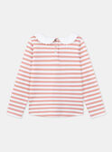 Camiseta marinera rosa de tejido tubular KRIMETTE 1 / 24E2PFB1TML001