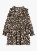 Vestido negro con estampado de flores GLIROBETTE / 23H2PFR1ROB090