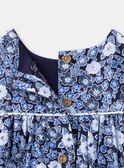 Vestido azul y blanco con estampado floral LACECILE / 24H1BFJ1ROB070