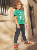 Camiseta con estampado de dinosaurio y de bicicletas fosforescentes FEPAGE / 23E3PGB2TMC630