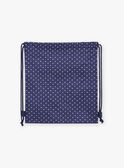 Mochila de color azul marino de lunares blancos FRYSAKETTE / 23E4PFL1BES070