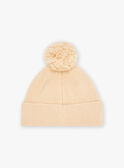 Gorro con borla beige KRABONETTE / 24E4PF81BON080