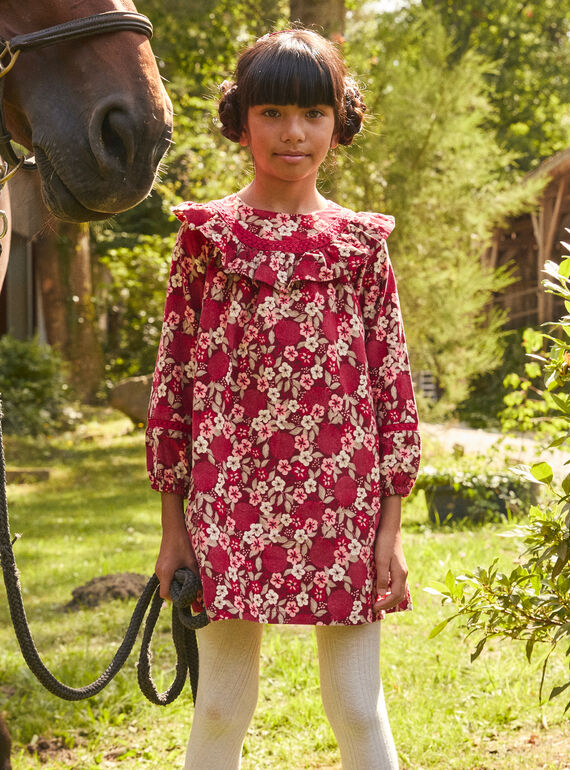 Vestido floral de pana LALOUNETTE / 24H2PFR2ROBF506